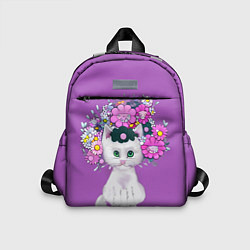 Детский рюкзак Зеленоглазый котэ, цвет: 3D-принт