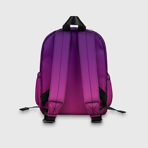 Детский рюкзак Фиолетово малиновый градиент / 3D-принт – фото 2