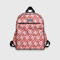Детский рюкзак Маски лисиц кицунэ и цветущая камелия