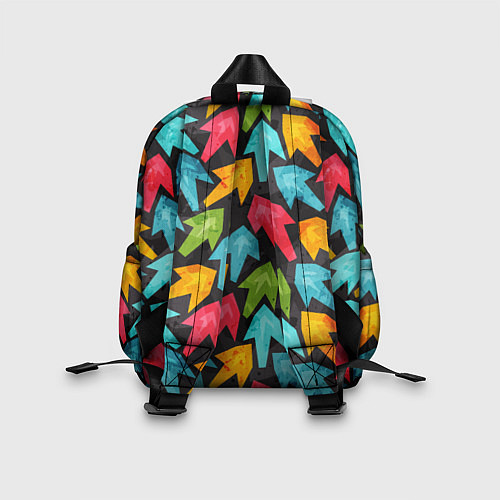 Детский рюкзак Разноцветные стрелы / 3D-принт – фото 2