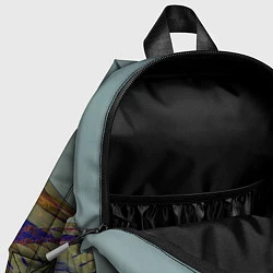 Детский рюкзак Волнообразные разноцветные музыкальные линии, цвет: 3D-принт — фото 2