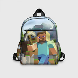 Детский рюкзак Майнкрафт с киркой, цвет: 3D-принт