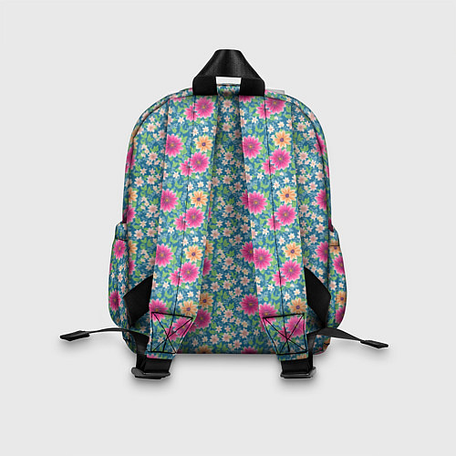 Детский рюкзак Весенний цветочный паттерн / 3D-принт – фото 2