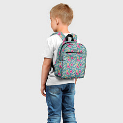 Детский рюкзак Весенний цветочный паттерн, цвет: 3D-принт — фото 2