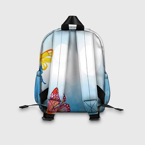 Детский рюкзак Зайки и бабочки / 3D-принт – фото 2