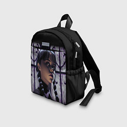 Детский рюкзак Уэнсдэй, дочь Гомеса и Мортиши Аддамс, цвет: 3D-принт — фото 2