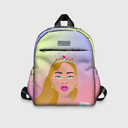 Детский рюкзак Выпускница с короной, цвет: 3D-принт