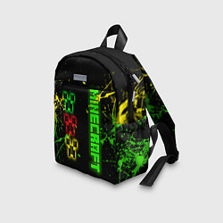 Детский рюкзак Minecraft - неоновые логотипы, цвет: 3D-принт — фото 2