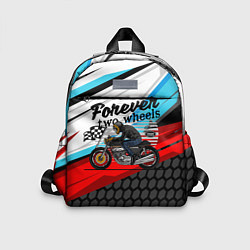 Детский рюкзак Два колеса навсегда мотоспорт, цвет: 3D-принт