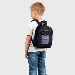 Детский рюкзак Wednesday purple art, цвет: 3D-принт — фото 2