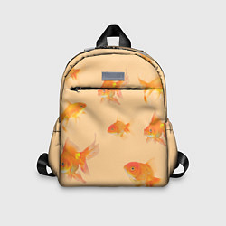 Детский рюкзак Золотые рыбки в фоне