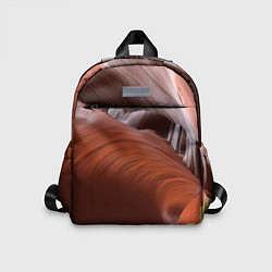 Детский рюкзак Изогнутые натуральные стены цвета, цвет: 3D-принт