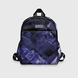 Детский рюкзак Синие, чёрные и белые полоски