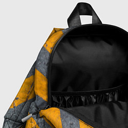 Детский рюкзак Желтые полосы на бетоне, цвет: 3D-принт — фото 2