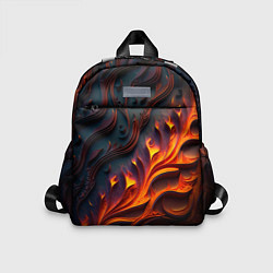Детский рюкзак Огненный орнамент с языками пламени, цвет: 3D-принт