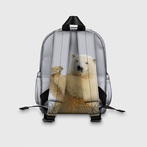 Детский рюкзак Белый медведь разминается / 3D-принт – фото 2