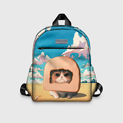 Детский рюкзак Мемный кот в хлебе