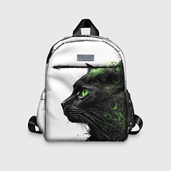 Детский рюкзак Кот с зелеными глазами