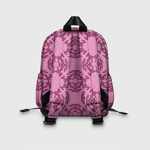 Детский рюкзак Розовая витиеватая загогулина / 3D-принт – фото 2