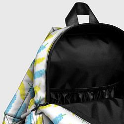 Детский рюкзак Узор из веточек мимозы, цвет: 3D-принт — фото 2