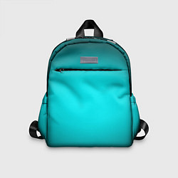 Детский рюкзак Неоновый синий градиент, цвет: 3D-принт