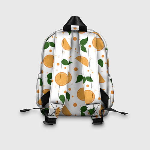 Детский рюкзак Апельсины с листьями / 3D-принт – фото 2