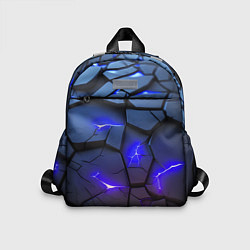 Детский рюкзак Светящаяся синяя лава, цвет: 3D-принт