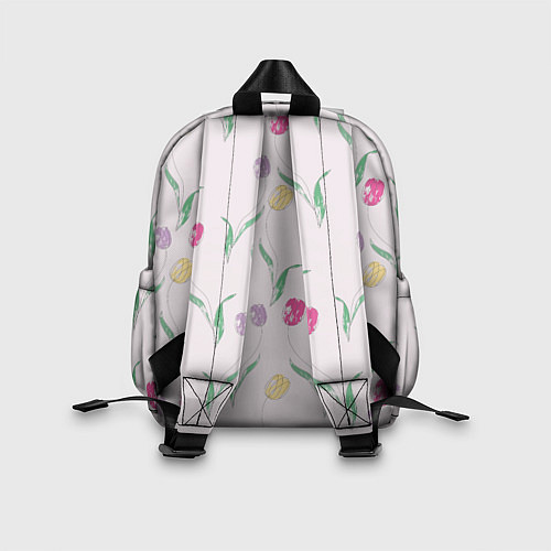 Детский рюкзак Цветут тюльпаны / 3D-принт – фото 2