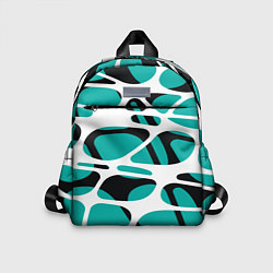 Детский рюкзак Абстрактный узор из сетчатых прожилок, цвет: 3D-принт