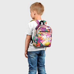 Детский рюкзак Девочка в цветах, цвет: 3D-принт — фото 2