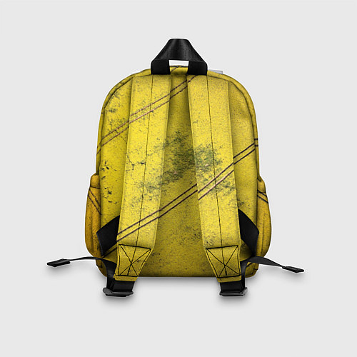 Детский рюкзак Абстрактная ярко-золотая текстура / 3D-принт – фото 2
