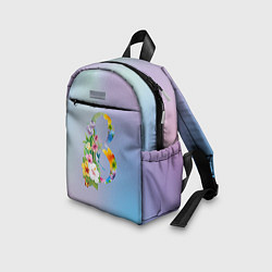 Детский рюкзак Цветочная восьмёрка, цвет: 3D-принт — фото 2