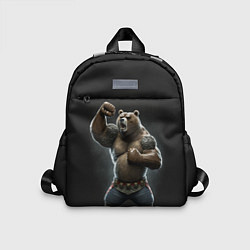 Детский рюкзак Медведь показывает свою силу