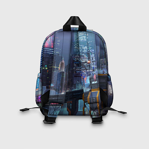 Детский рюкзак Cyberpunk - brave girl - neural network / 3D-принт – фото 2