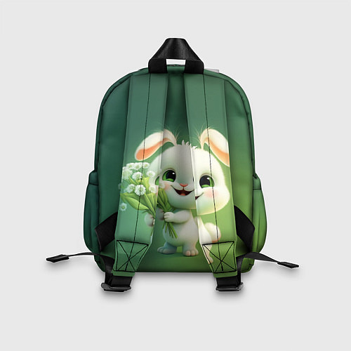 Детский рюкзак Просто белая зайка / 3D-принт – фото 2