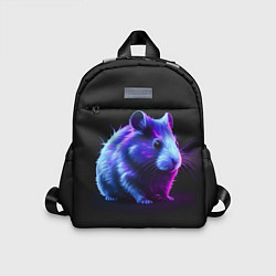 Детский рюкзак Хомяк неон, цвет: 3D-принт