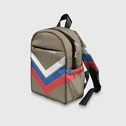 Детский рюкзак Триколор - три полосы на песочном, цвет: 3D-принт — фото 2