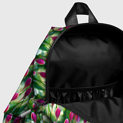 Детский рюкзак Весенние тюльпаны и подснежники, цвет: 3D-принт — фото 2