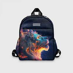 Детский рюкзак Космический звёздный лев, цвет: 3D-принт