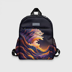 Детский рюкзак Красочная волна, цвет: 3D-принт