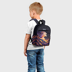 Детский рюкзак Красочная волна, цвет: 3D-принт — фото 2