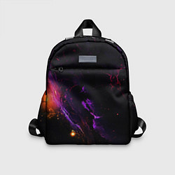 Детский рюкзак Неоновое пространство космоса, цвет: 3D-принт