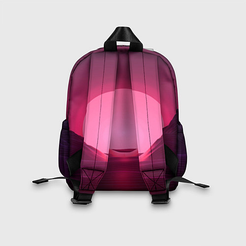 Детский рюкзак Неоновый закат / 3D-принт – фото 2