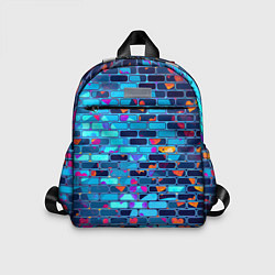 Детский рюкзак Кирпичные сердца, цвет: 3D-принт