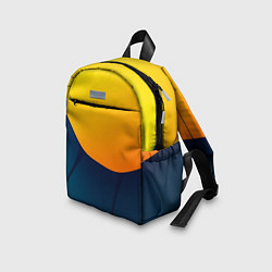 Детский рюкзак Двойной цвет: жёлтый и синий, цвет: 3D-принт — фото 2