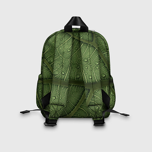 Детский рюкзак Текстура зелёной листы / 3D-принт – фото 2