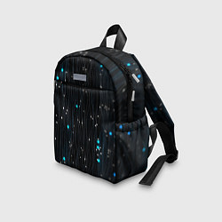 Детский рюкзак Волнистые космические блики, цвет: 3D-принт — фото 2