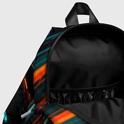Детский рюкзак Искры огня на полосах, цвет: 3D-принт — фото 2