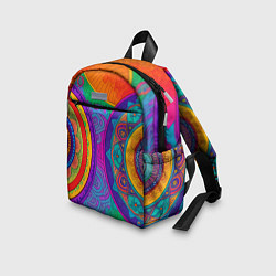 Детский рюкзак Красочные этнические орнаменты, цвет: 3D-принт — фото 2