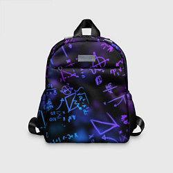Детский рюкзак Неоновые формулы, цвет: 3D-принт